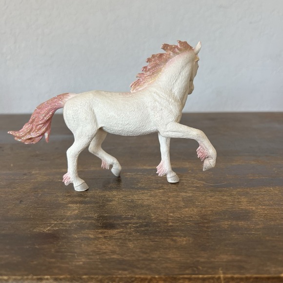 Mojo Fantasy Pink Sparkle Unicorn 2014 White With Pink Mane And Tail - Picture 2 of 6